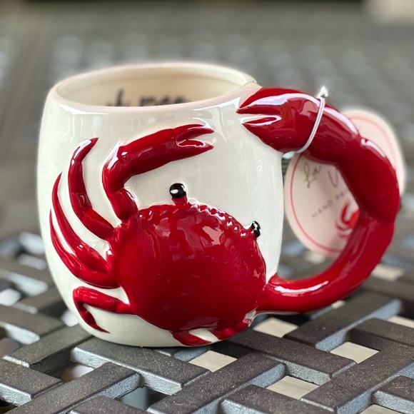 La Dolce Vita Red Crab Mug - Picture 1 of 5